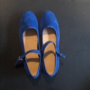 Caron Callahan Cobalt Blue Mary Jane Flats
